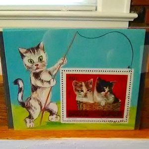 Souvenir Cat Stamp/Oman